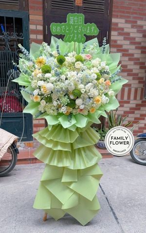 Kệ Hoa Chúc Mừng Khai Trương Family Flower - Sang Trọng, Đẳng Cấp Tại Hà Nội