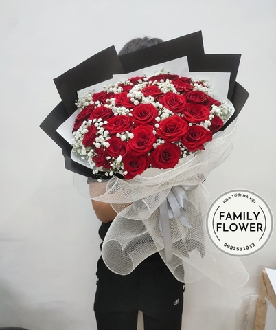 Bó hoa hồng đỏ tặng vợ, người yêu, bạn gái ở Hà Nội. Hoa tỏ tình Hà Nội.