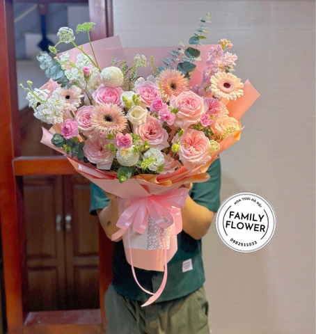 Hoa sinh nhật  - family flower , giao hoa nhanh Hà Nội ! Bó hoa sinh nhật