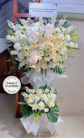 Kệ hoa tang ở hà nội , nhà tang lễ 354 , hoa chia buồn hà nội