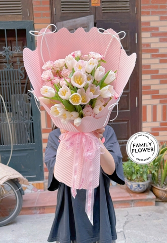 Hoa tulip ' bó hoa tulip tặng bạn gái nhân ngày 20-10 ! Giao hoa nhanh