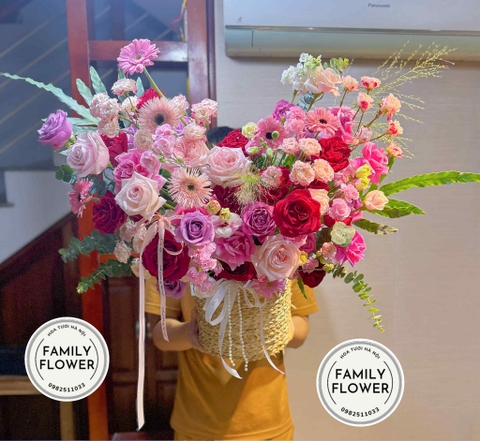 Lẵng hoa chúc mừng sinh nhật ở quận Ba Đình Hà Nội ! Hoa sinh nhật Ba Đình ! Hoa tươi Ba Đình