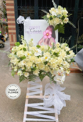 Kệ hoa khung tranh chúc mừng sinh nhật quận Ba Đình ! Hoa tươi Ba Đình ! Hoa sinh nhật Hà Nội