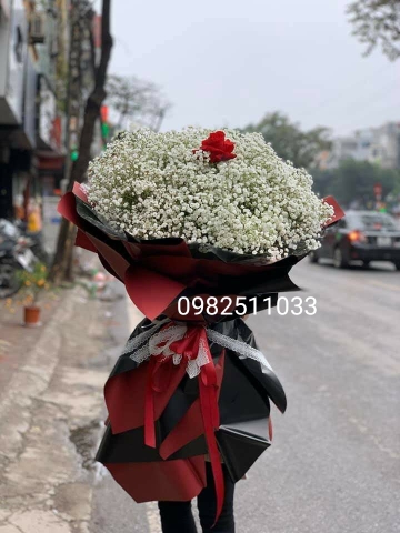 Bó hoa baby khổng lồ tặng người yêu nhân dịp ngày lễ tại Hà Nội - Đặt hoa online - Hoa tươi Hà Nội