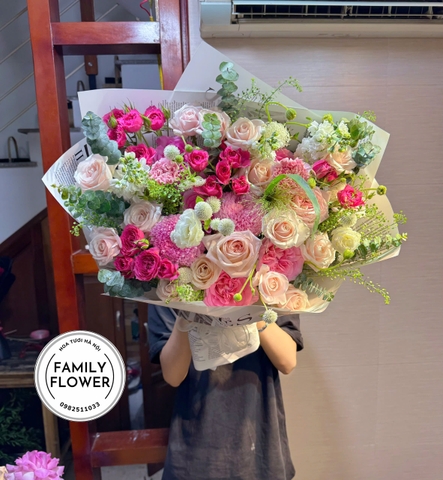 Bó Hoa Mix Tặng Người Yêu – Hoa Chúc Mừng – Hoa Tươi Hà Nội | Family Flower