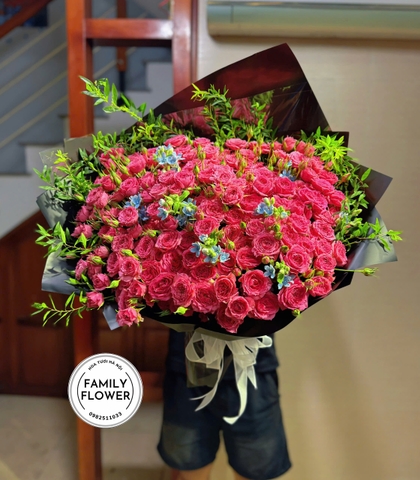 Hồng sophia Hà Nội - bó hoa hồng sophia tặng bạn gái nhân dịp 20 tháng 10 - hoa tươi 20 tháng 10