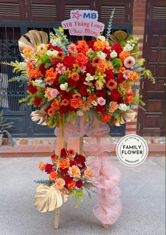 Kệ hoa 2 tầng chúc mừng sự kiện hội nghị ' mua hoa tươi Hà Nội ! Family flower ! Hoa tươi Hà Nội