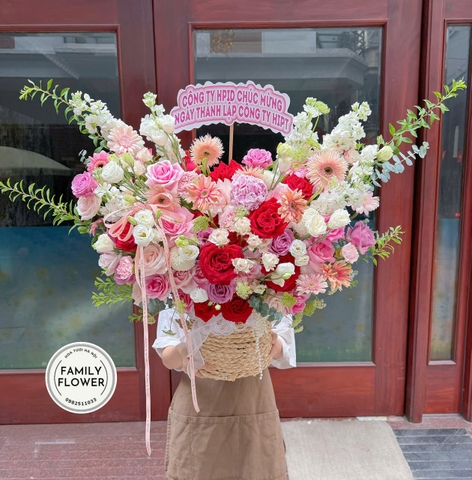 Lẵng Hoa Sinh Nhật Ba Đình Đẹp, Sang Trọng - Family Flower