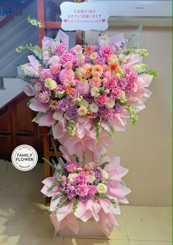 Kệ hoa chúc mừng sinh nhật linh lang ! Hoa tươi lotte ! Hoa tươi Ba Đình Hà Nội