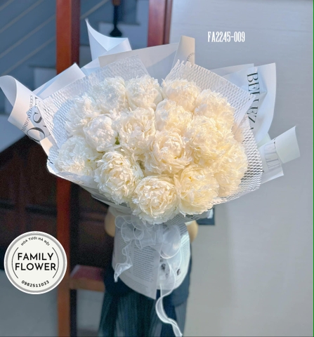 Bó hoa mẫu đơn trắng tặng mẹ , vợ nhân dịp sinh nhật Hà Nội ! Hoa mẫu đơn Hà Nội ! Mua hoa mẫu đơn