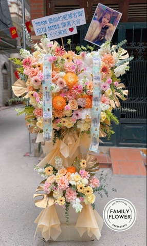 Kệ hoa tặng sinh nhật người yêu ở Linh Lang Hà Nội ! Hoa tươi Linh ang