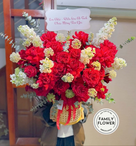 Hoa chúc mừng tân gia Hà Nội ! Lẵng hoa Tân Gia Hà Nội ! Family Flower