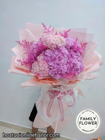 Bó hoa cẩm tú cầu big size chúc mừng sinh nhật đẹp tại Cầu Giấy - hoa tươi Hà Nội - Điện hoa Hà Nội