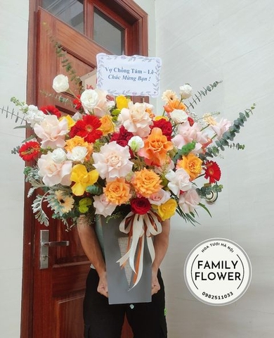 Hoa chúc mừng hà nội ! Lẵng hoa chúc mừng đẹp tại quận Ba Đình , Đống Đa - Hà Nội.