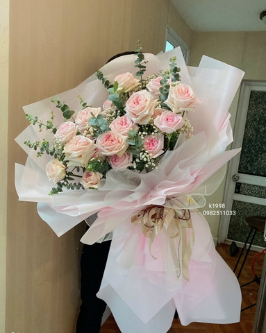 Bó hoa hồng nhập Ohara tặng người yêu, vợ tại Hà Nội - Bó hoa chúc mừng - Hoa tươi Hà Nội