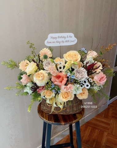 Giỏ hoa chúc mừng sinh nhật xinh xinh - Family Flower - Hoa tươi Hà Nội
