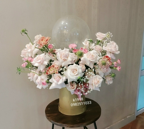 Hộp hoa chúc mừng sinh nhật, chúc mừng khai trương ở Hà Nội - Mua hoa giá rẻ - Đặt hoa online