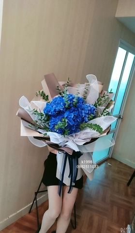 Bó hoa cẩm tú cầu chúc mừng sinh nhật tại quận Cầu Giấy - Hà Nội . Hoa tươi Hà Nội - Đặt hoa online