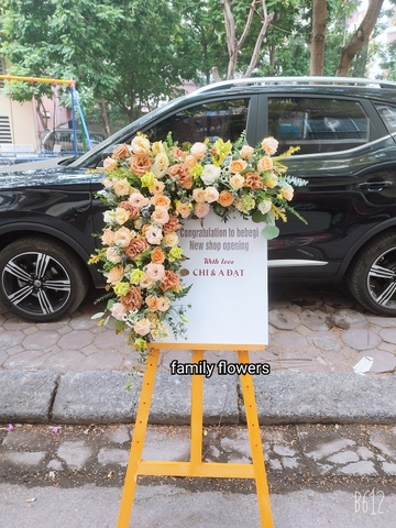 Khung tranh chúc mừng thành lập công ty mới, kỷ niệm thành lập công ty tại Hà Nội - Hoa khai trương Hà Nộii