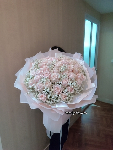 Bó hoa hồng kem dâu chúc mừng sinh nhật người yêu bạn gái ở Cầu Giấy - Hà Nội