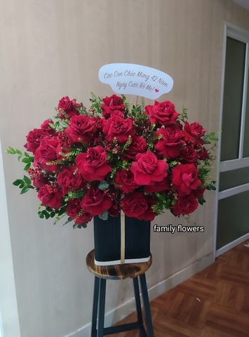 Lẵng hoa hồng nhập Ohara chúc mừng sinh nhật tại Hà Nội - Hoa tươi quận Cầu Giấy - Ba Đình - Hà Nội