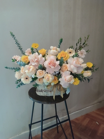 Giỏ hoa chúc mừng sinh nhật anh trai tại Hà Nội - Hoa sinh nhật tại Hà Nội