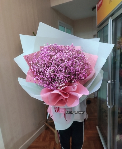 Bó hoa baby hồng tặng người yêu tại Hà Nội - Đặt hoa online - Điện hoa Hà Nội