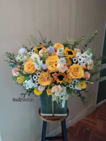 Lẵng hoa chúc mừng sinh nhật, khai trương, sự kiện tại Hà Nội - Hoa tươi Hà Nội - Đặt hoa online