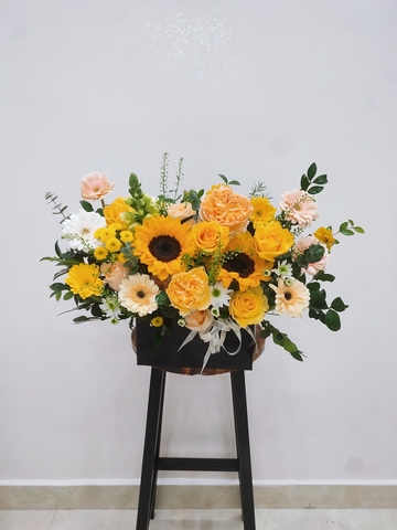 Túi hoa chúc mừng sinh nhật em trai - Hoa tươi Cầu Giấy - Đặt hoa online