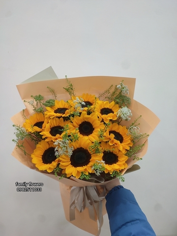 Bó hoa hướng dương chúc mừng tốt nghiệp tại Hà Nội - Đặt hoa online - Hoa tươi khu vực Cầu Giấy, Ba Đình, Hà Nội