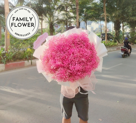 Bó hoa baby tặng người yêu ,  vợ , hoa baby tặng sinh nhật , bó hoa baby đẹp tặng nhân dịp 8/3  tại quận Ba Đình - Cầu Giấy