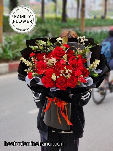Hoa tỏ tình , bó hoa hồng đỏ tỏ tình đẹp tại Hà Nội . Hoa tươi Hà Nội