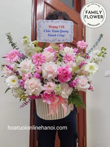 Lẵng hoa tặng mẹ nhân ngày 8 tháng 3 ở Hà Nội ! Hoa 8/3 tại Hà Nội