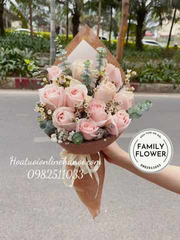 Bó hoa que kem xinh xắn tặng bạn bè, người thân ở Hà Nội ! Hoa tươi online Hà Nội