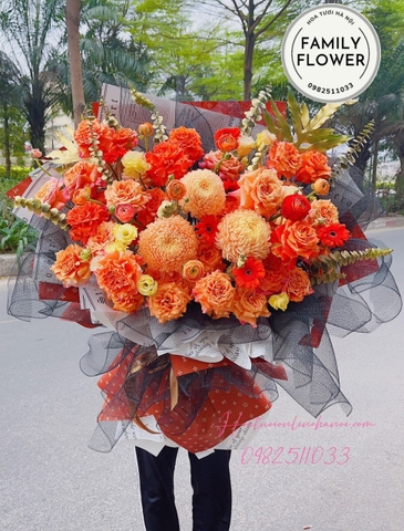 Bó hoa khổng lồ tặng người yêu ! Khiến nàng say đắm ! Bó hoa khổng lồ Hà Nội