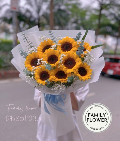Shop hoa online Hà Nội ! Bó hoa hướng dương tặng tốt nghiệp quận Đống Đa