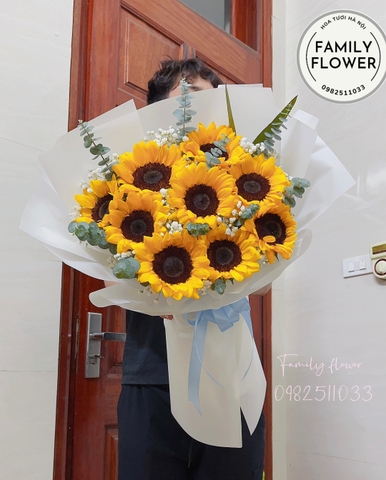 Đặt hoa tươi Hà Nội ! Bó hoa hướng dương tặng bạn bè ở quận Đống Đa Hà Nội