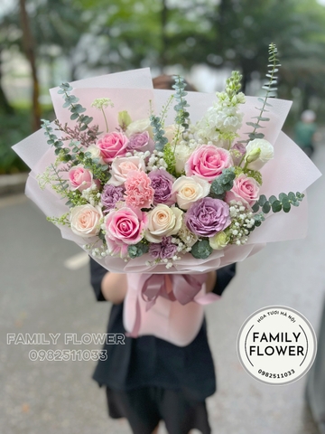 Bó hoa tặng sinh nhật ở quận Cầu Giấy , quận Đống Đa , Ba Đình ,Hà Nội