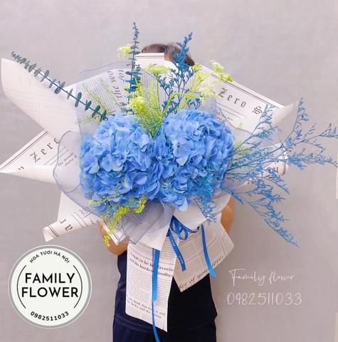 Hoa cẩm tú cầu xanh ! Bó hoa cẩm tú cầu ở quận Ba Đình -Hà Nội ! Hoa tươi Ba Đình