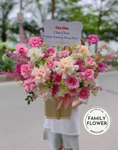 Mua hoa tươi quận Ba Đình ! Lẵng hoa khai trương ở Ba Đình Hà Nội