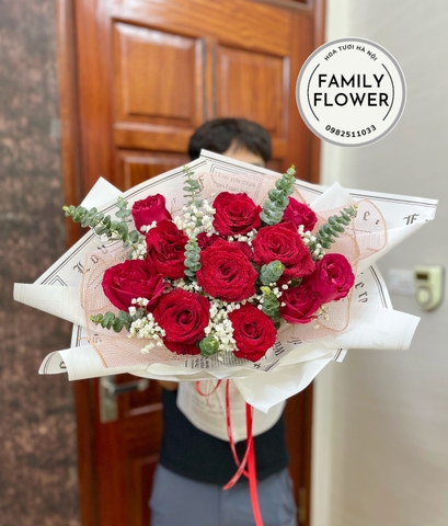 Bó hoa hồng đỏ tặng vợ quận Ba Đình ! Hoa tươi Ba Đình