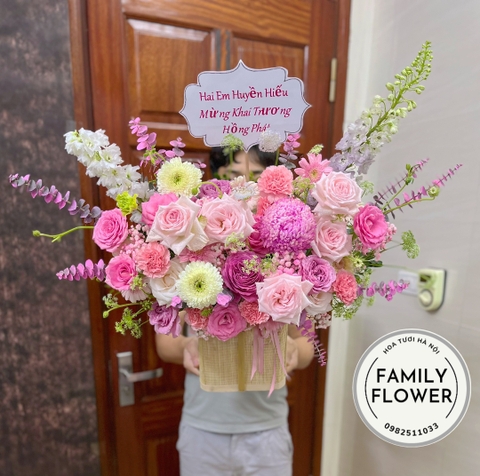 Mua hoa tươi Cầu Giấy ! Lẵng hoa chúc mừng khai Trương quận Cầu Giấy