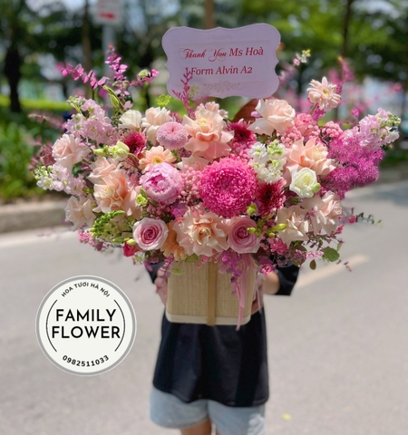 Mua hoa tươi quận Hoàn Kiếm ! Lẵng hoa chúc mừng đẹp ở Hoàn Kiếm  Hà Nội