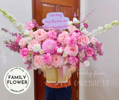 Giỏ hoa chúc sinh nhật bạn bè , đồng nghiệp ở Cầu Giấy ,Ba Đình ,Hoà Kiếm Hà Nội