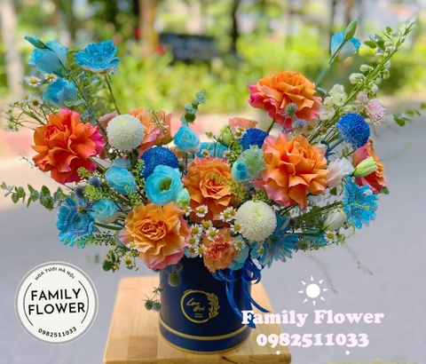 Lẵng hoa tặng sinh nhật Bố ở quận Đống Đa Hà Nội . Mua hoa tươi Đống Đa Hà Nội