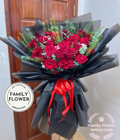 Bó hoa hồng đỏ tặng người yêu ở quận ĐỐNG ĐA , THANH XUÂN HÀ NỘI. hoa tươi HÀ NỘI