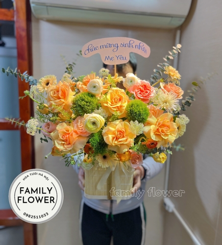 Hoa tặng sinh nhật mẹ ở quận Cầu Giấy , quận Thanh Xuân Hà Nội ! Mua hoa sinh nhật Hà Nội