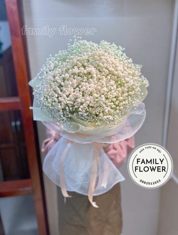 Bó hoa baby trắng tặng sinh nhật Cầu Giấy Ba Đình Hà Nội ! Mua hoa mùng 8 tháng 3