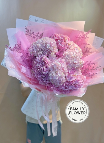 Bó hoa cẩm tú cầu hồng nhập tặng bạn gái , vợ ở quận Ba Đình , Hoàn Kiếm , Tây Hồ Hà Nội ! Hoa cẩm tú cầu Hà Nội