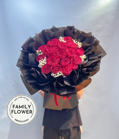 Bó hoa hồng đỏ tặng sinh nhật bạn gái , tỏ tình ở Quận Tây Hồ , Hà Nội ! Hoa tươi Tây Hồ